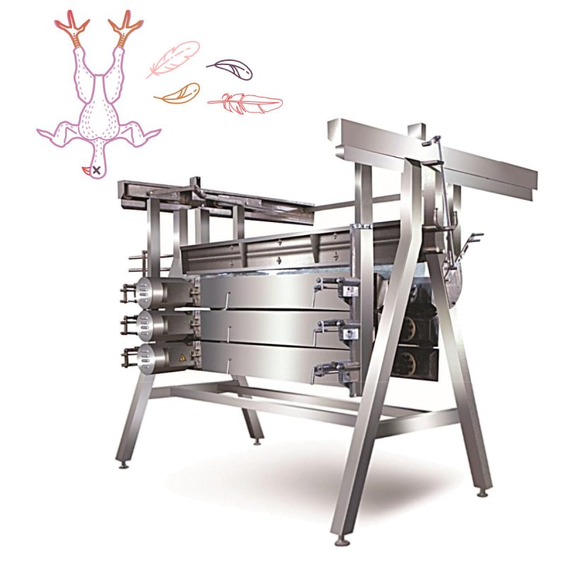 fine feather-plucking machine for poultry
