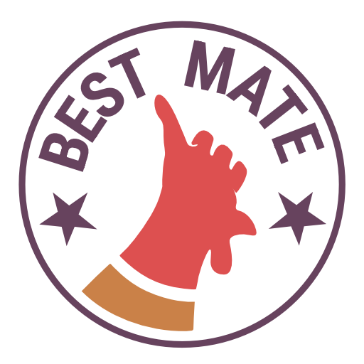 BEST MATE chicken head thumbs up  logo