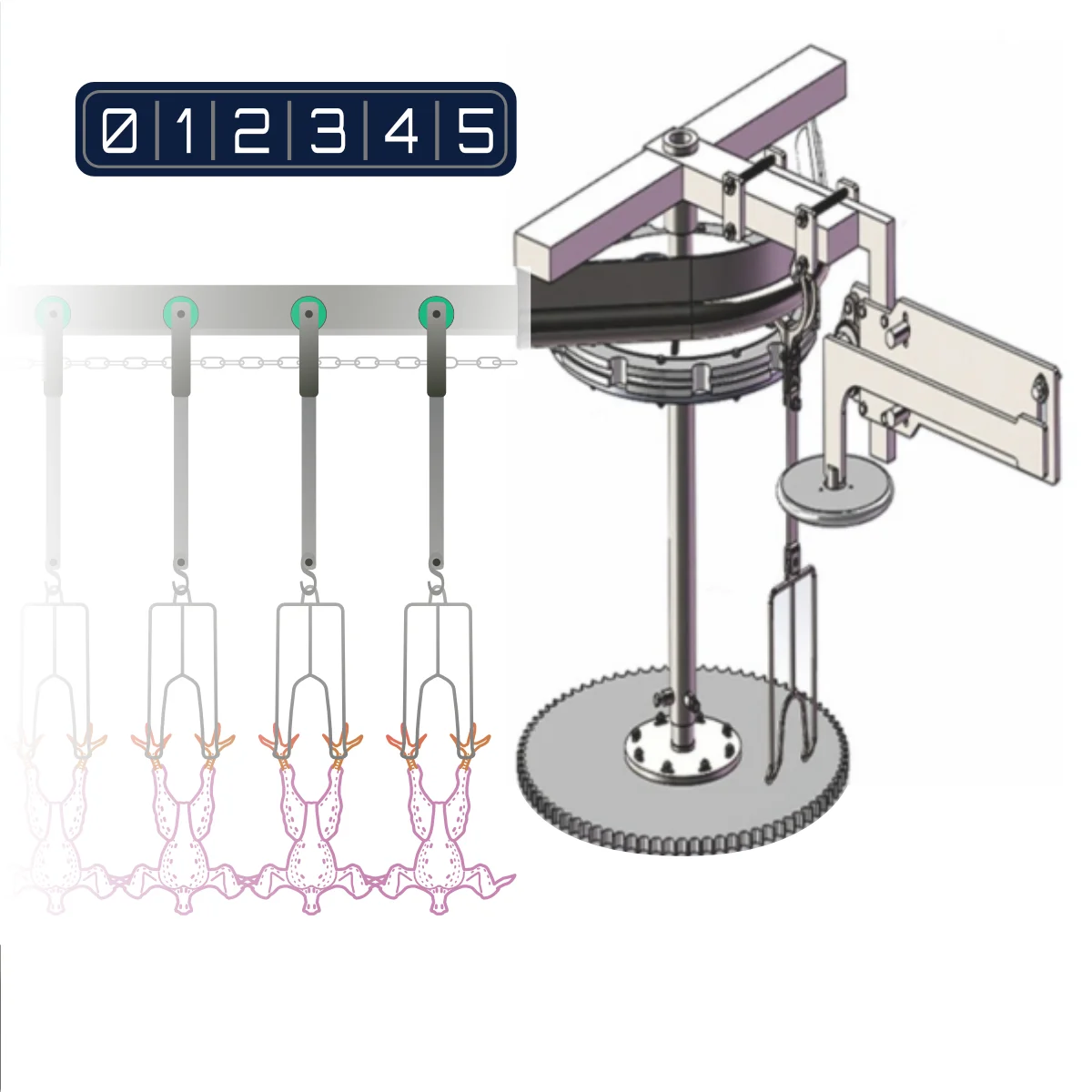 diagram of inline mechanical counter