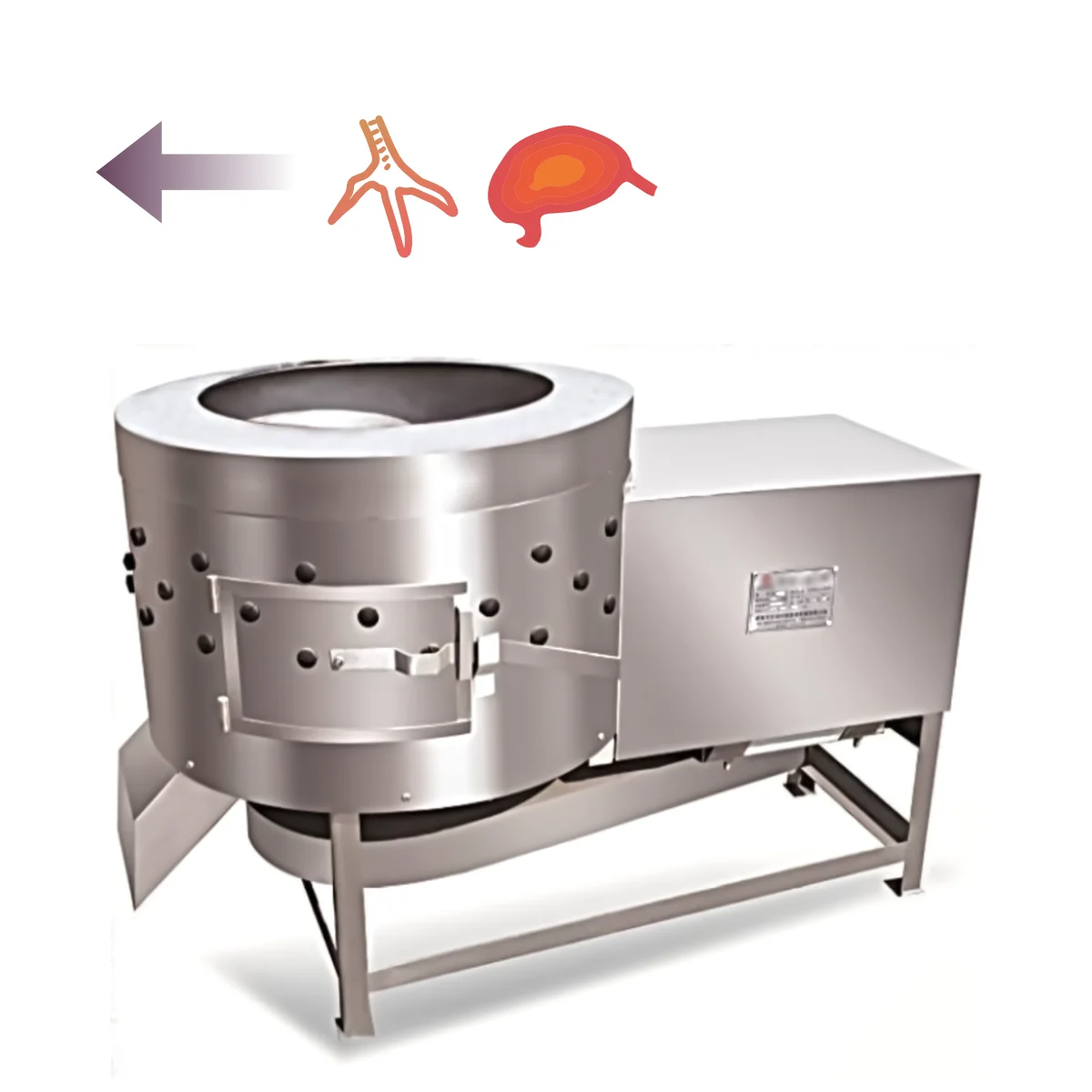 chicken feet degreaser and giblet peeler