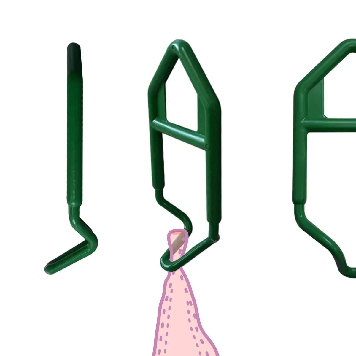 Green Weighing-Shackle for suspending one leg