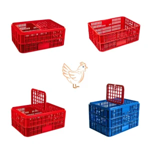 assorted range of plastic transport crates