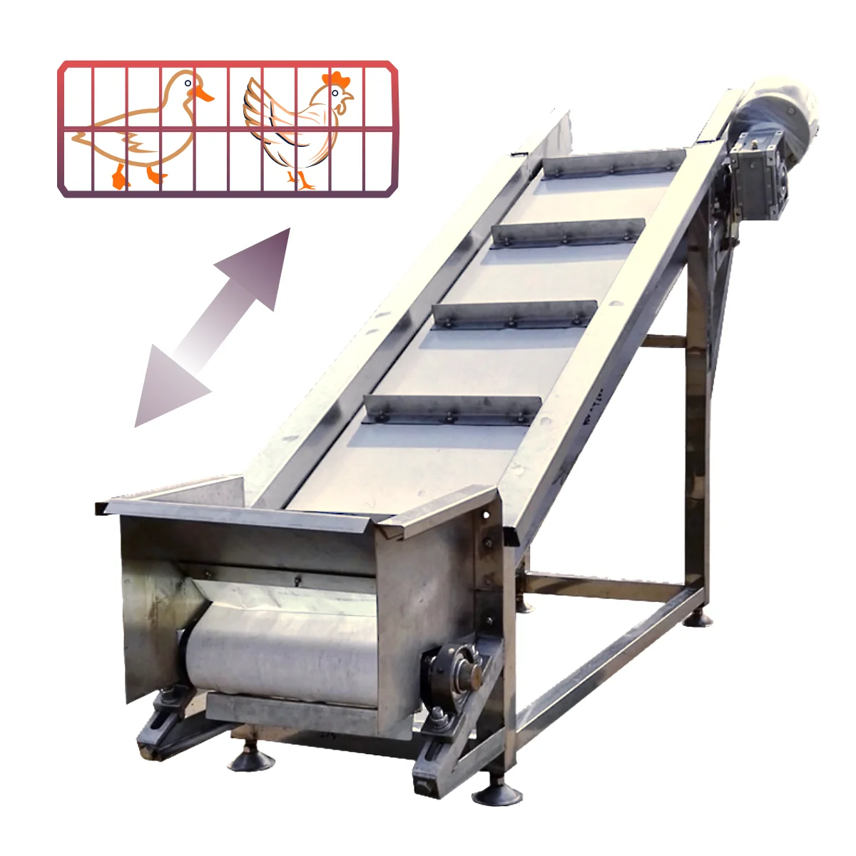 Incline / decline conveyor belt