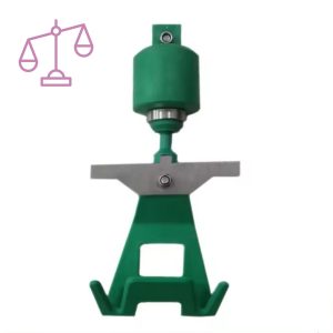Plastic shackle complete with hook, weighing hoist, rod and plate